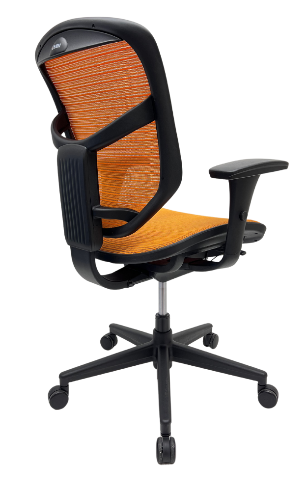 Bureaustoel Enjoy comfort oranje netbespanning