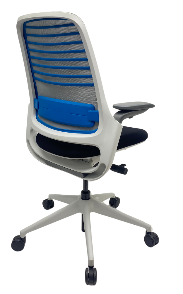 Refurbished Bureaustoel Steelcase Series 1 wit onderstel