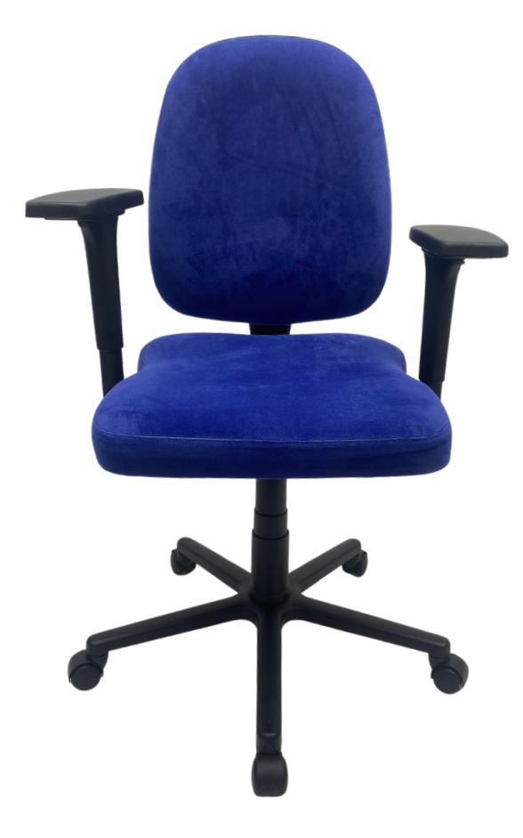 Bureaustoel Emtek Fit office blauw alcantara
