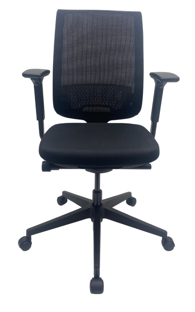Refurbished Bureaustoel Steelcase series 1 zwart voetkruis