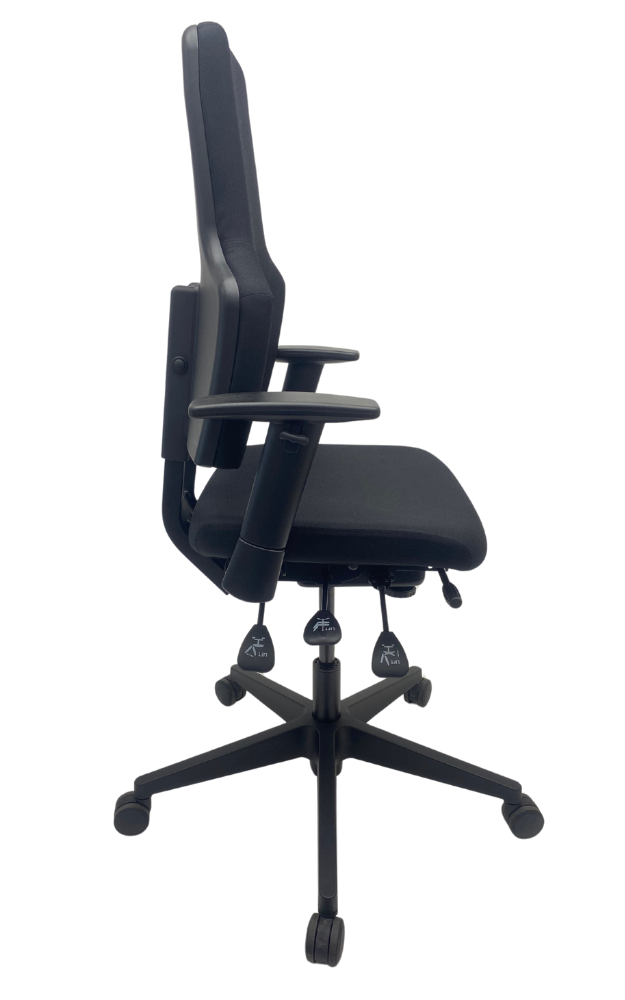Bureaustoel Jetchair 53 zwart onderstel