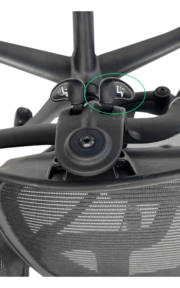Herman Miller Aeron knop zitneig
