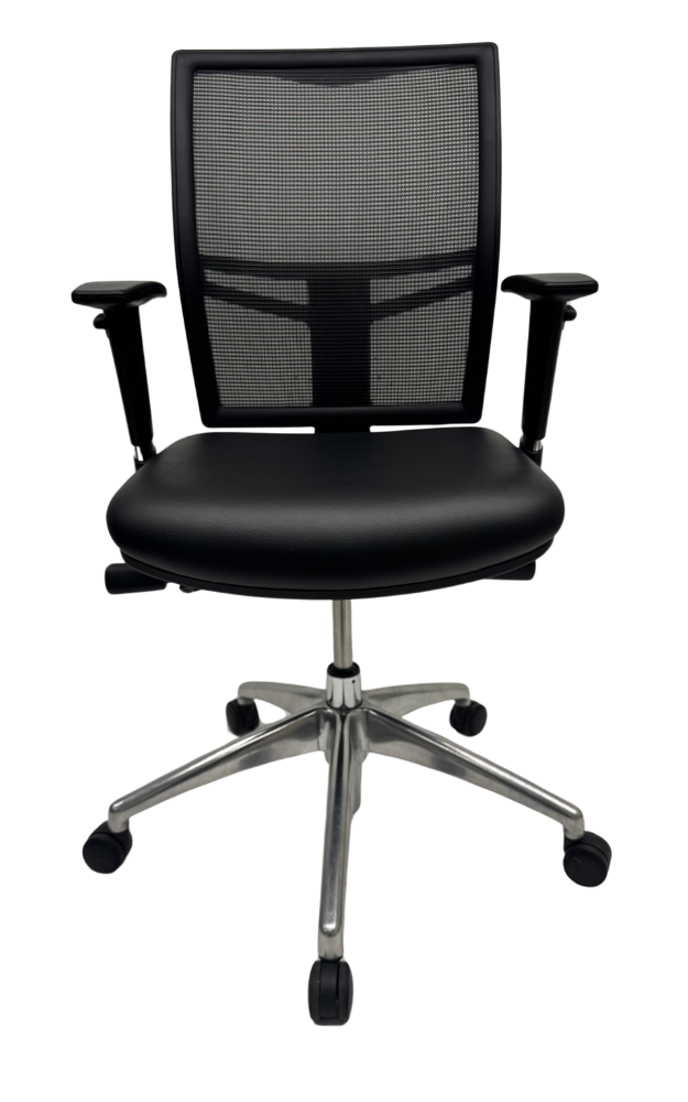 Bureaustoel Jetchair 13 kunst leer zitting