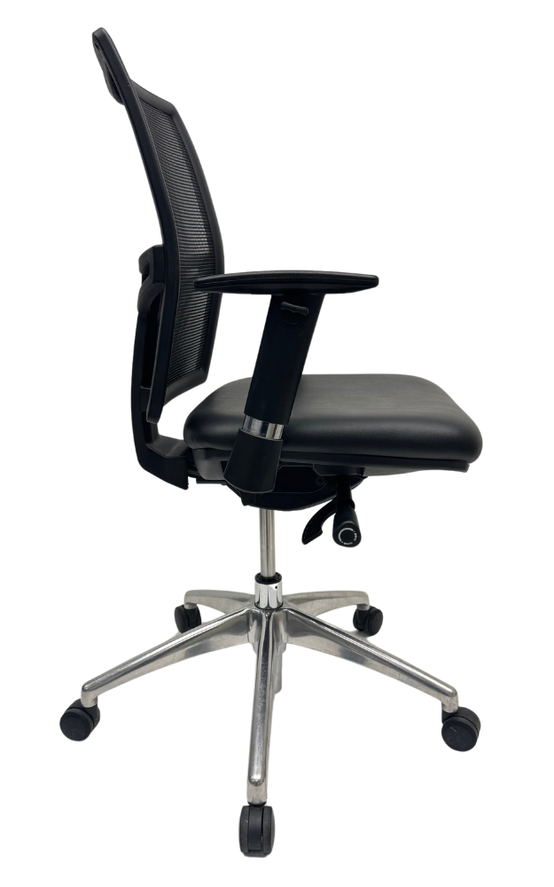 Bureaustoel Jetchair 13 kunst leer zitting