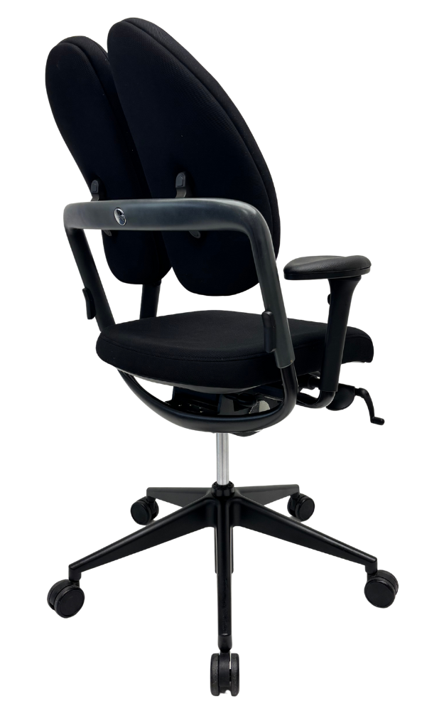 Bureaustoel Grahl Xenium Duo-Back zwart voetkruis