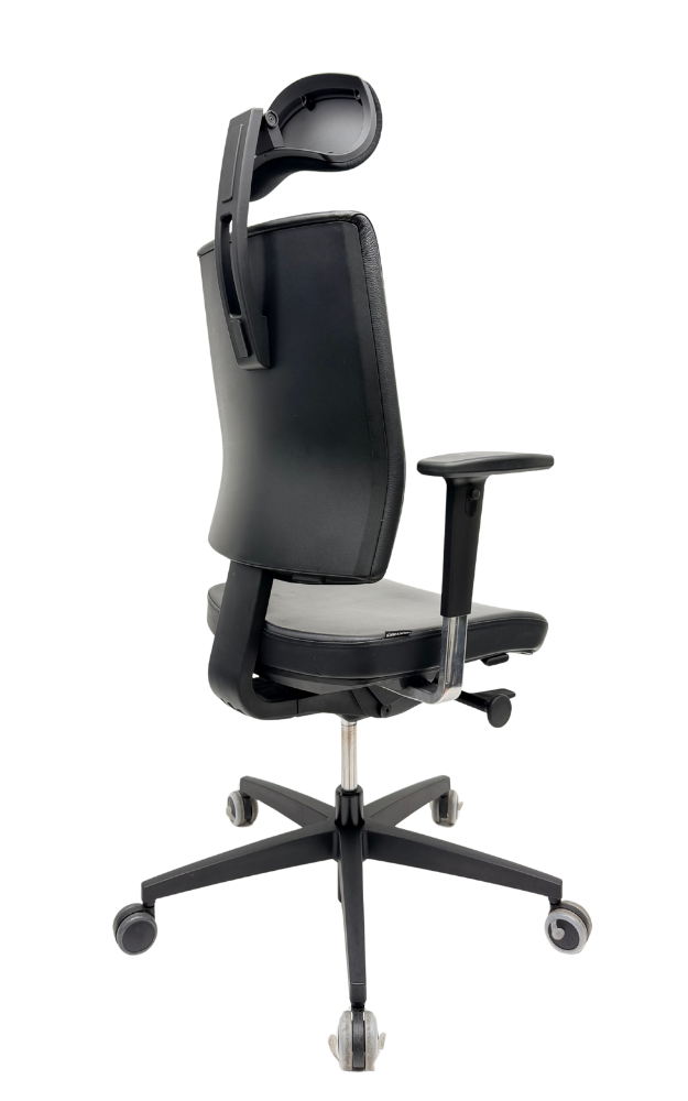 Refurbished bureaustoel Osmoz Bedimo Leer met hoofdsteun