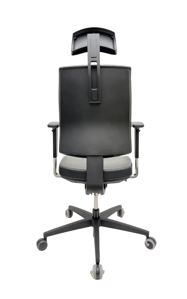 Refurbished bureaustoel Osmoz Bedimo Leer met hoofdsteun