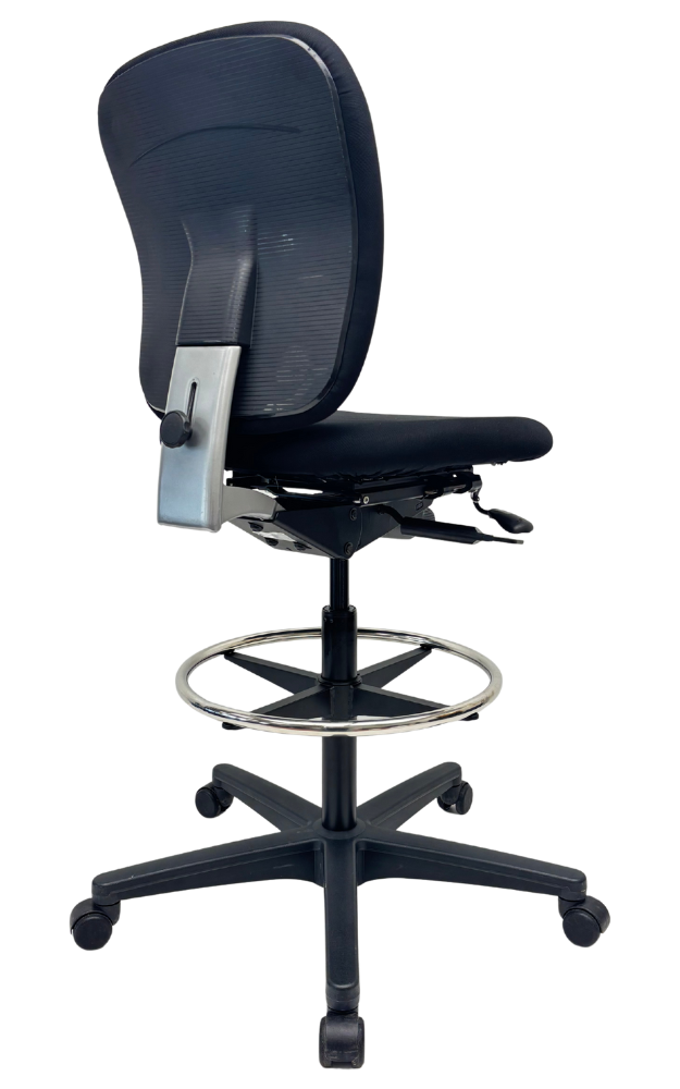 Refurbished Ahrend kassastoel 262 zwart voetkruis