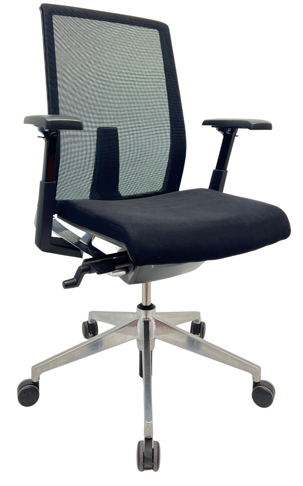 Bureaustoel Comforto 62 chroom voetkruis