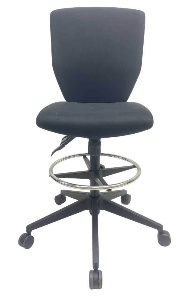 Kassastoel Jetchair 23 zwart voetkruis