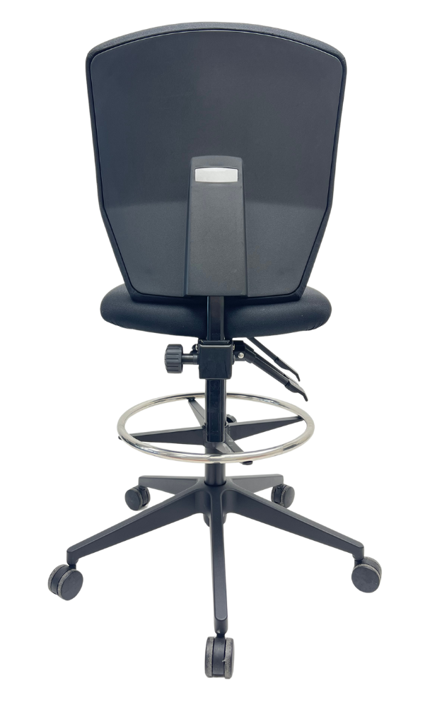 Kassastoel Jetchair 23 zwart voetkruis