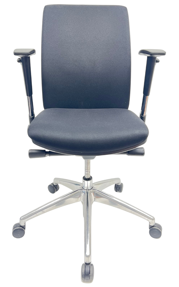 Refurbished Bureaustoel Jetchair 14 chroom voetkruis