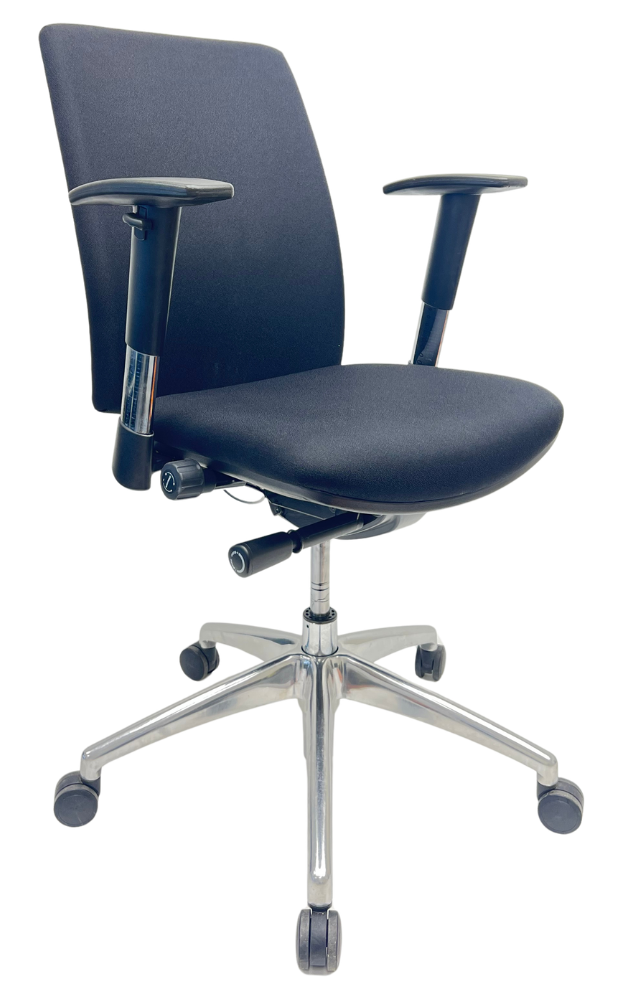 Refurbished Bureaustoel Jetchair 14 chroom voetkruis