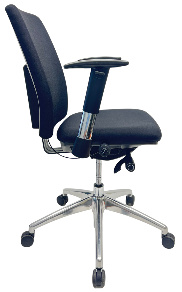 Refurbished Bureaustoel Jetchair 14 chroom voetkruis