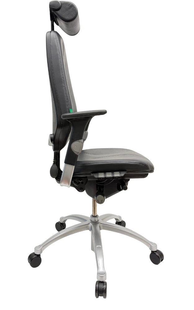 Bureaustoel RH Logic 400 Leer met hoofdsteun