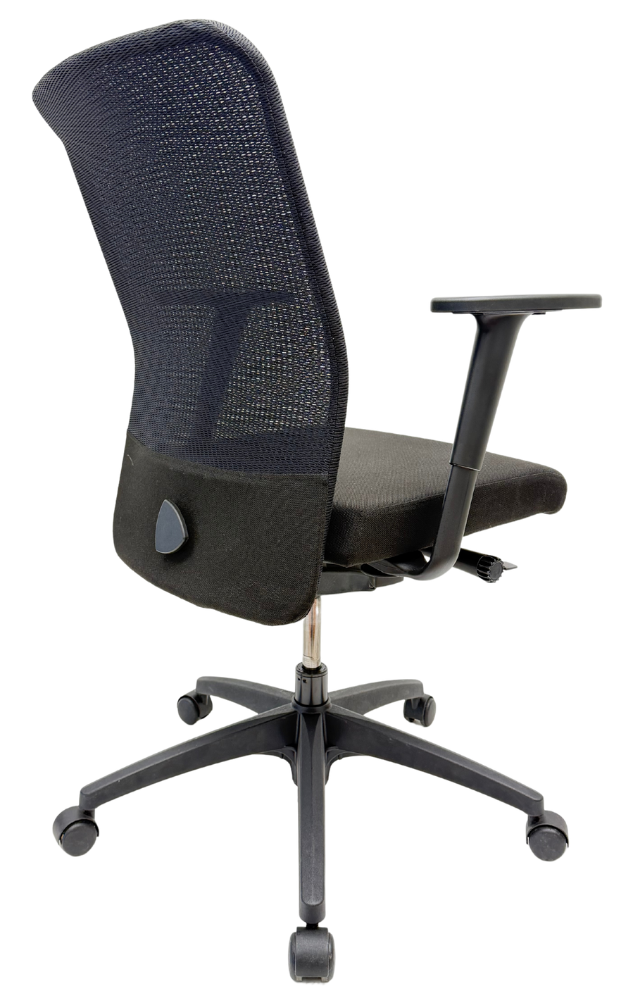 Bureaustoel Jetchair 69 Netrug zwarte armleggers