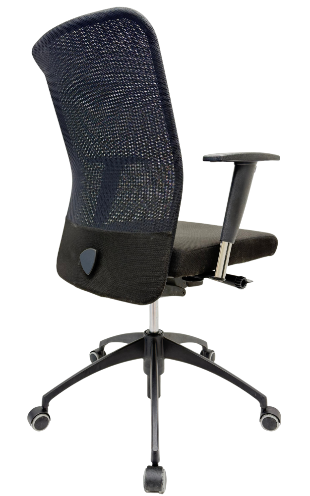 Bureaustoel Jetchair 69 Netrug chromen armleggers